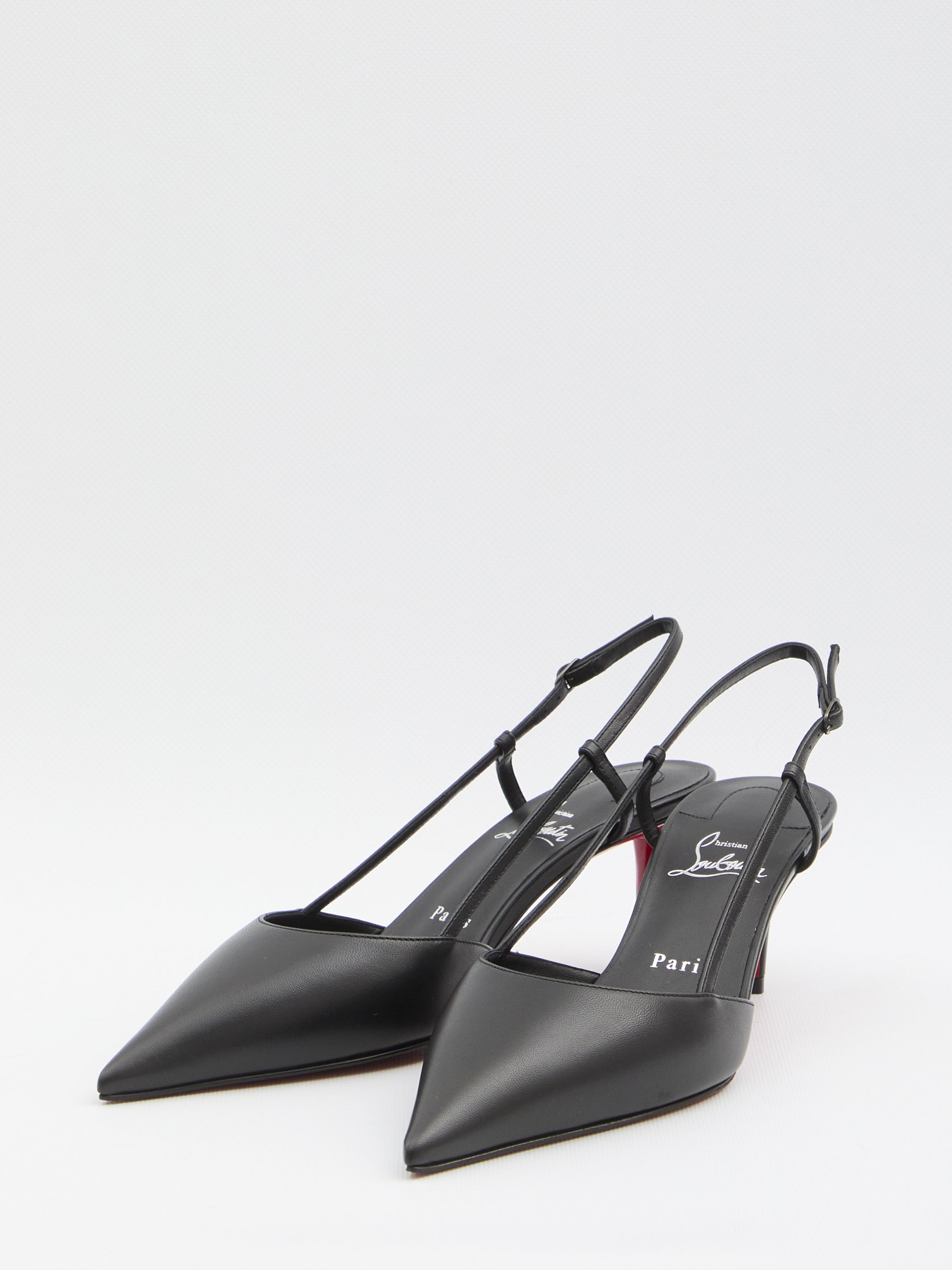CHRISTIAN LOUBOUTIN Miss Sling Pumps - Pointed-Toe Heels with Slim Strap - 6cm Heel
