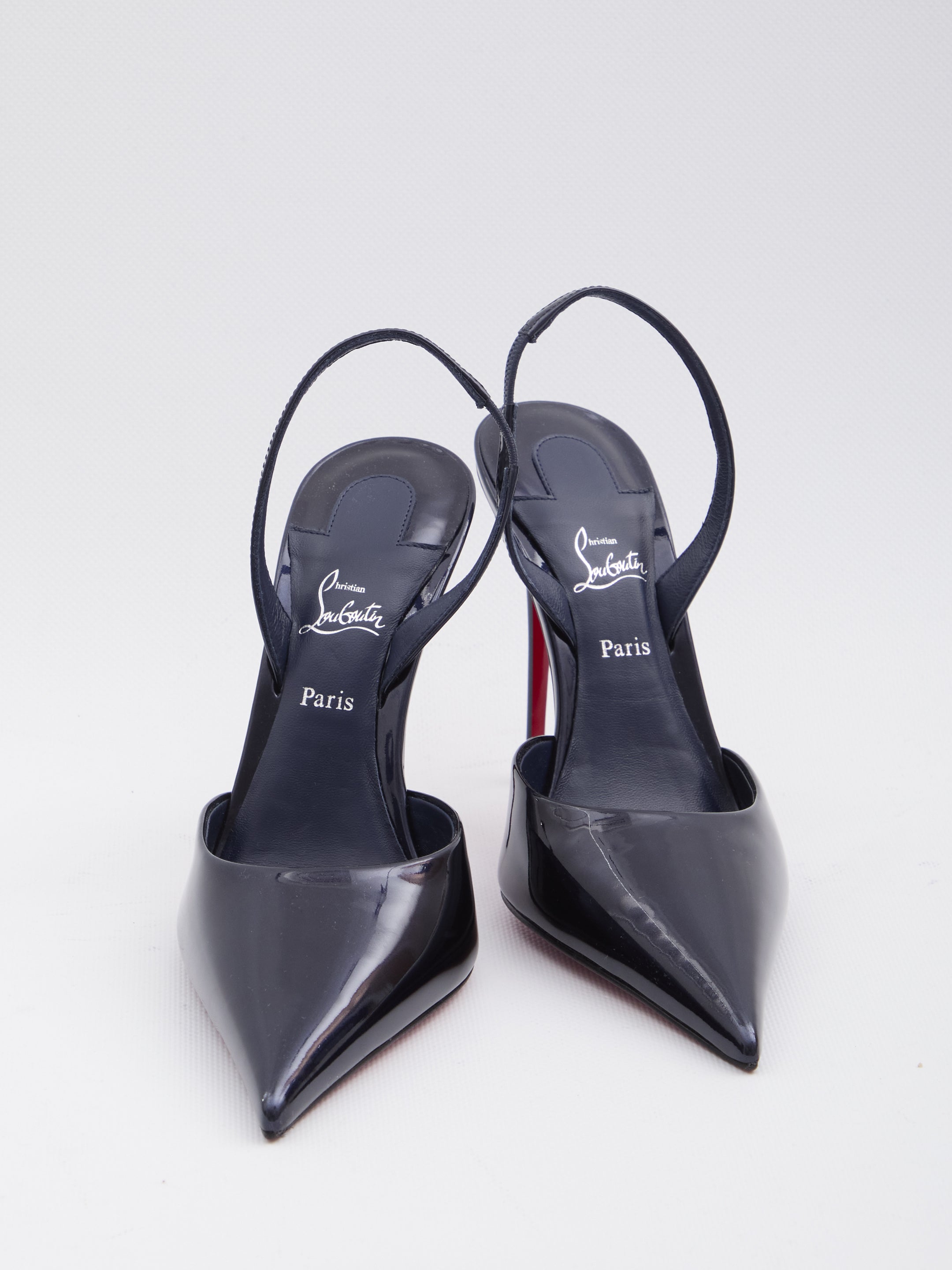 CHRISTIAN LOUBOUTIN Pointed Toe Stiletto Slingback Pumps - Heel Height 10cm