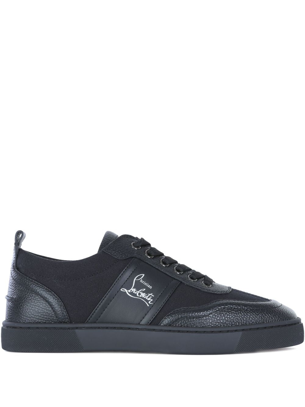 CHRISTIAN LOUBOUTIN Luxe Fabric Lace-Up Sneakers for Men