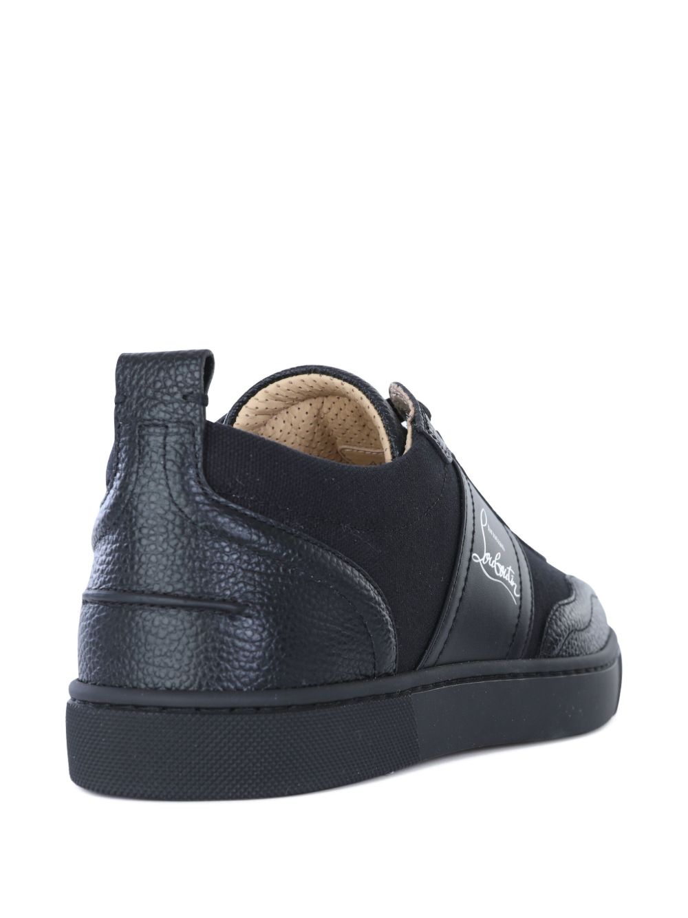 CHRISTIAN LOUBOUTIN Luxe Fabric Lace-Up Sneakers for Men