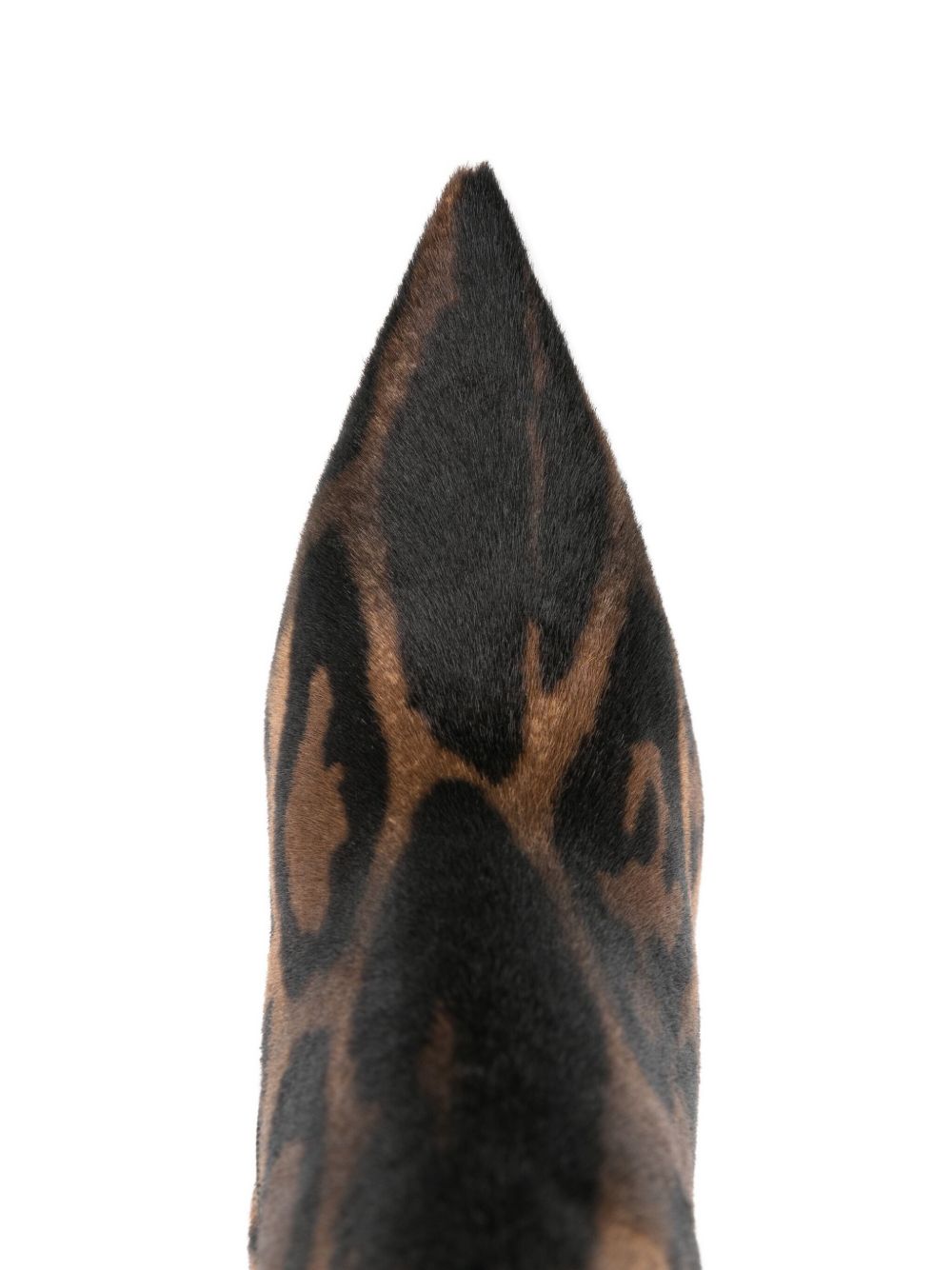 CHRISTIAN LOUBOUTIN Leather Animal Print Stilettos with Pointed Toe - FW25