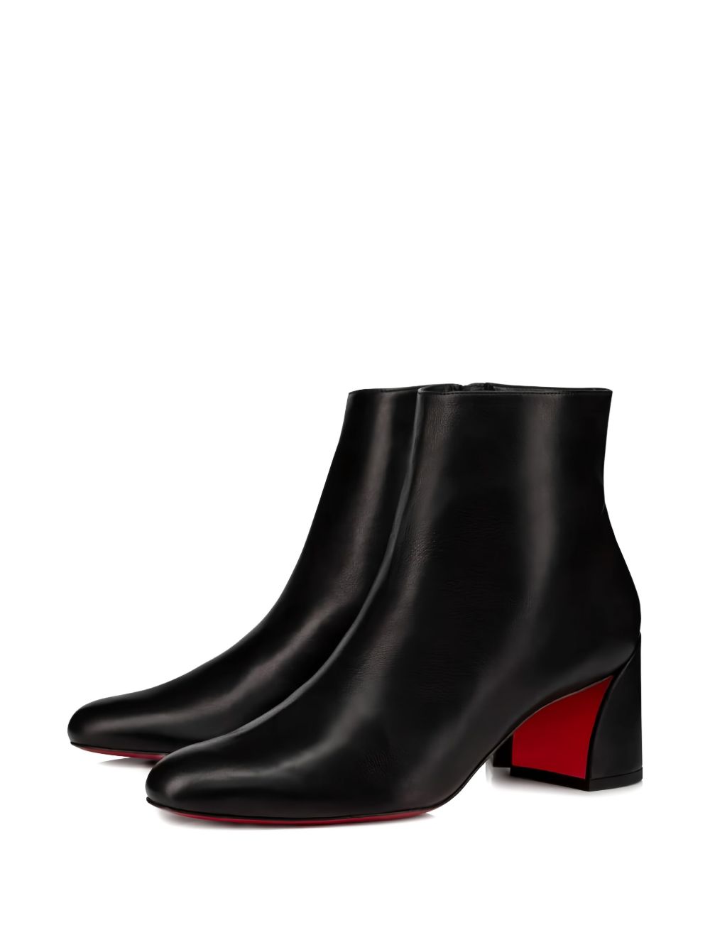 CHRISTIAN LOUBOUTIN Elegant Block Heel Women's Boots