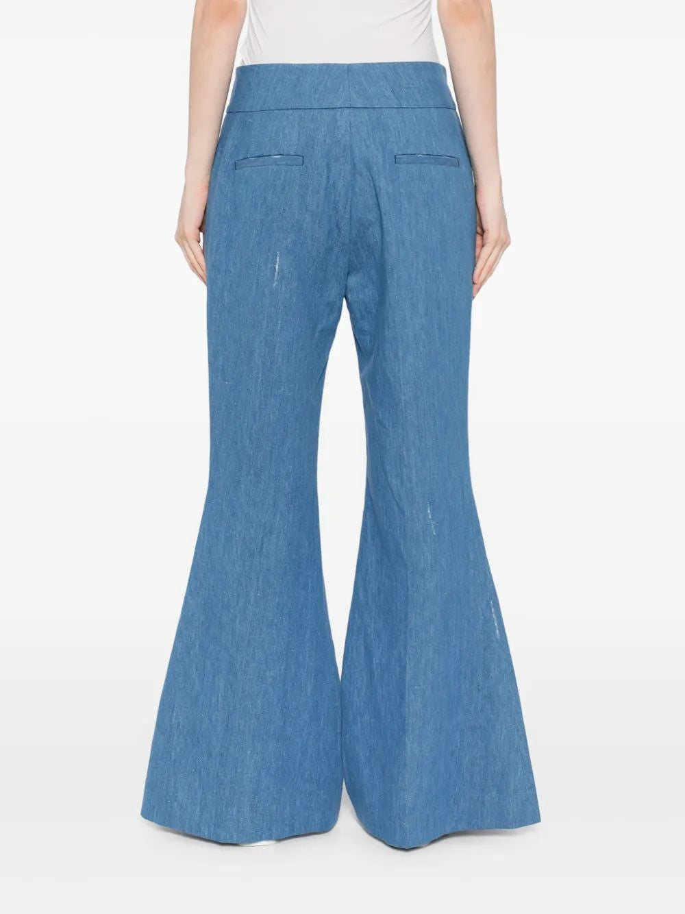 GABRIELA HEARST Flared Marsh Pants in Women's Size