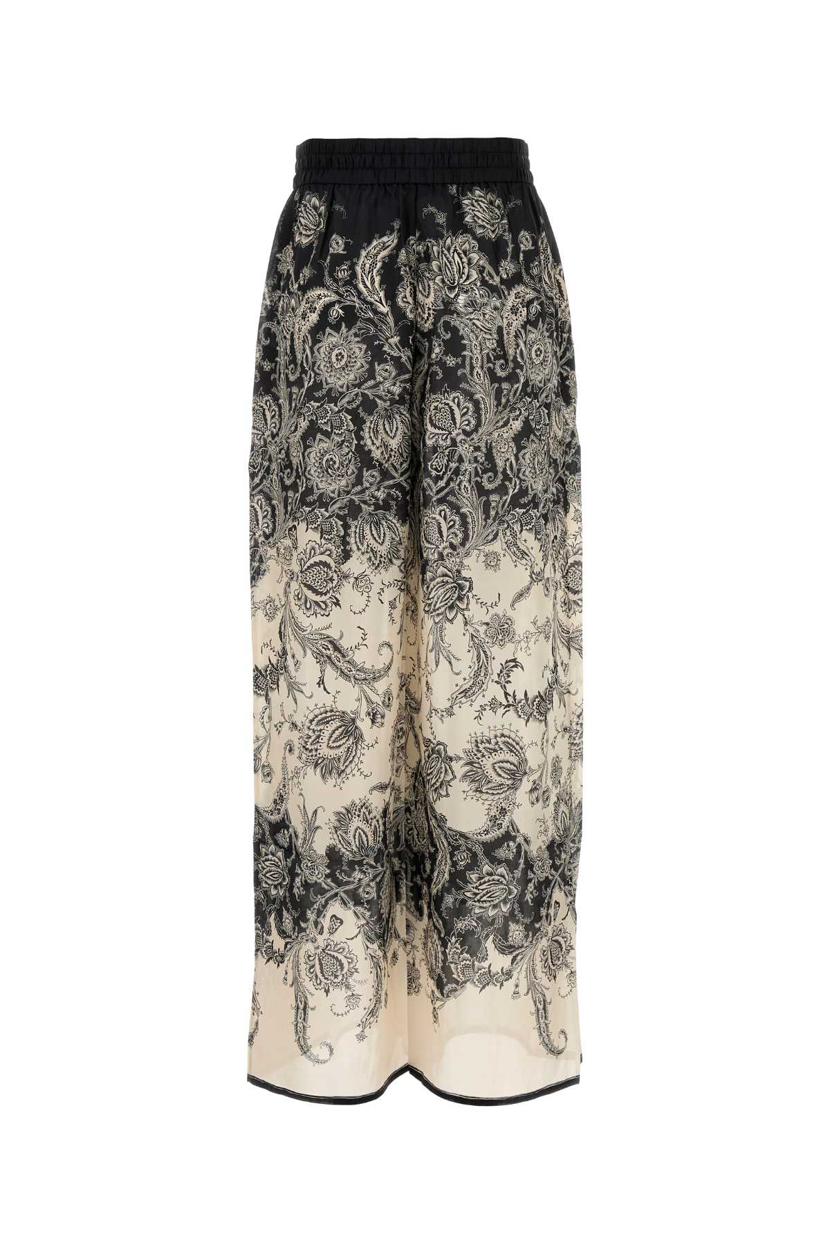 ZIMMERMANN Silk Printed Rhiannon Relaxed Pant