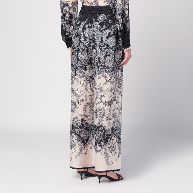 ZIMMERMANN Rhiannon Wide-Leg Trousers with Fantasy Print