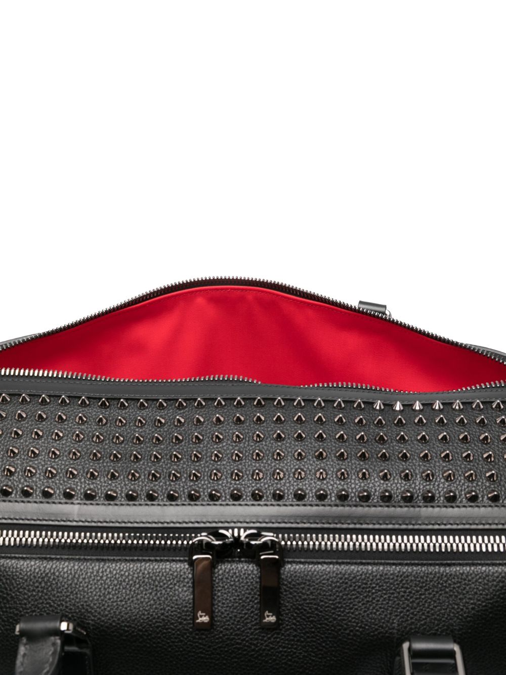 CHRISTIAN LOUBOUTIN Funky Weekender Leather Tote Handbag