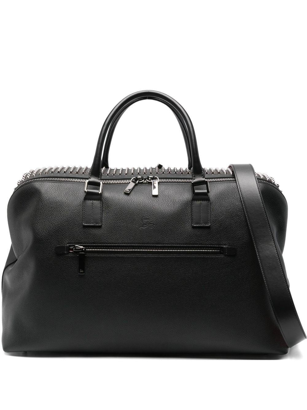 CHRISTIAN LOUBOUTIN Funky Weekender Leather Tote Handbag