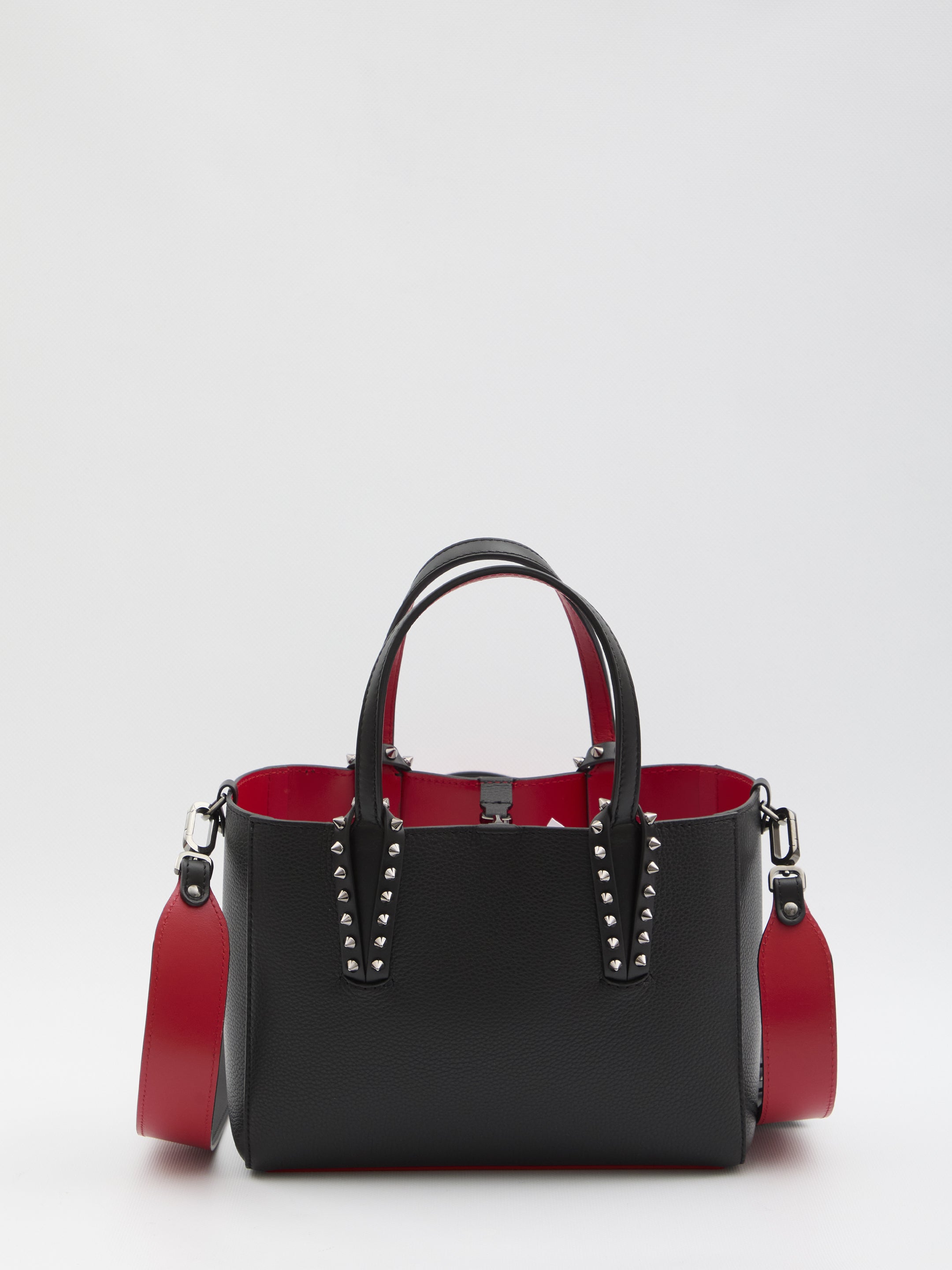 CHRISTIAN LOUBOUTIN Grained Leather Cabata Handbag - 17cm x 24.5cm