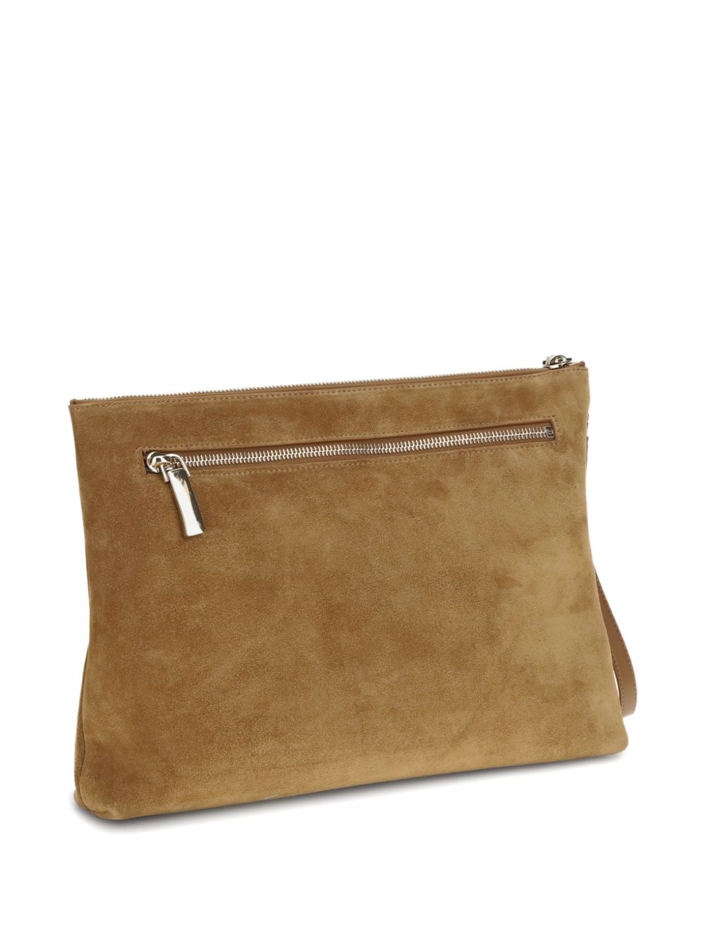 CHRISTIAN LOUBOUTIN Suede Texture Mini Wallet with Zip Fastening