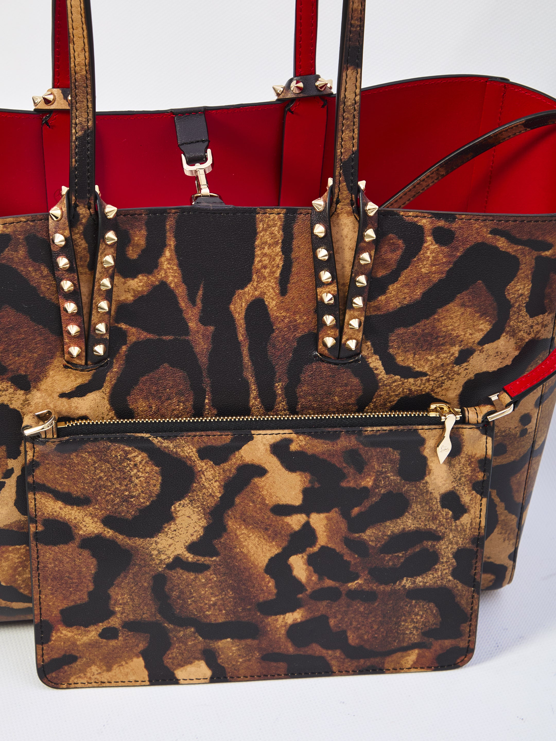 CHRISTIAN LOUBOUTIN Mini Animal-Print Soft Handbag