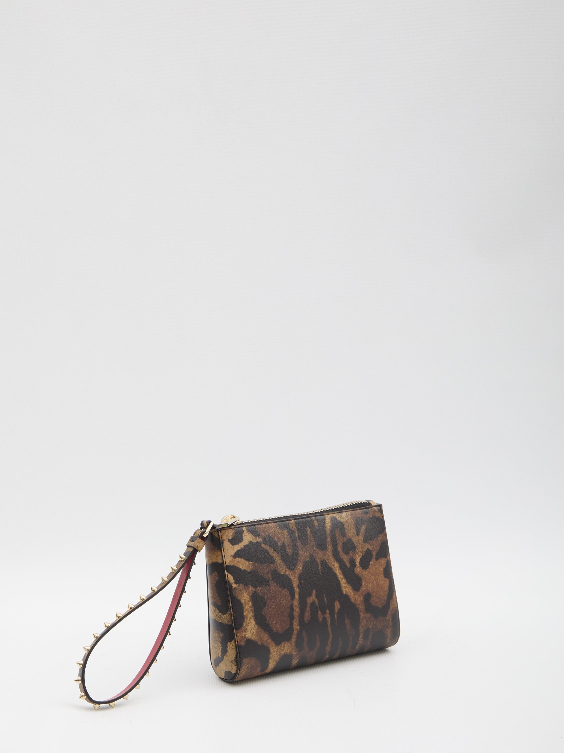 CHRISTIAN LOUBOUTIN Mini Pouch Handbag with Unique Leather Characteristic