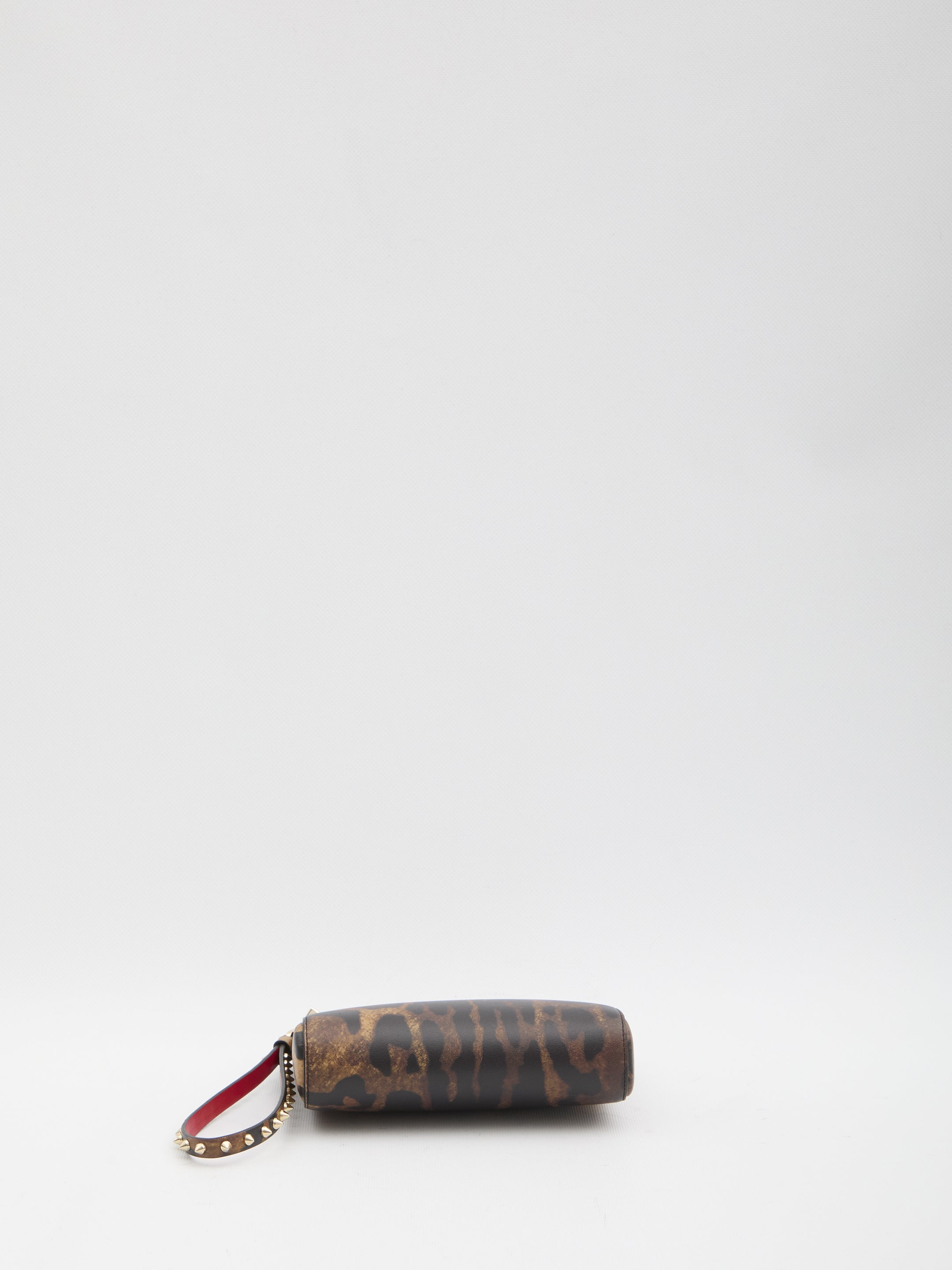 CHRISTIAN LOUBOUTIN Mini Pouch Handbag with Unique Leather Characteristic