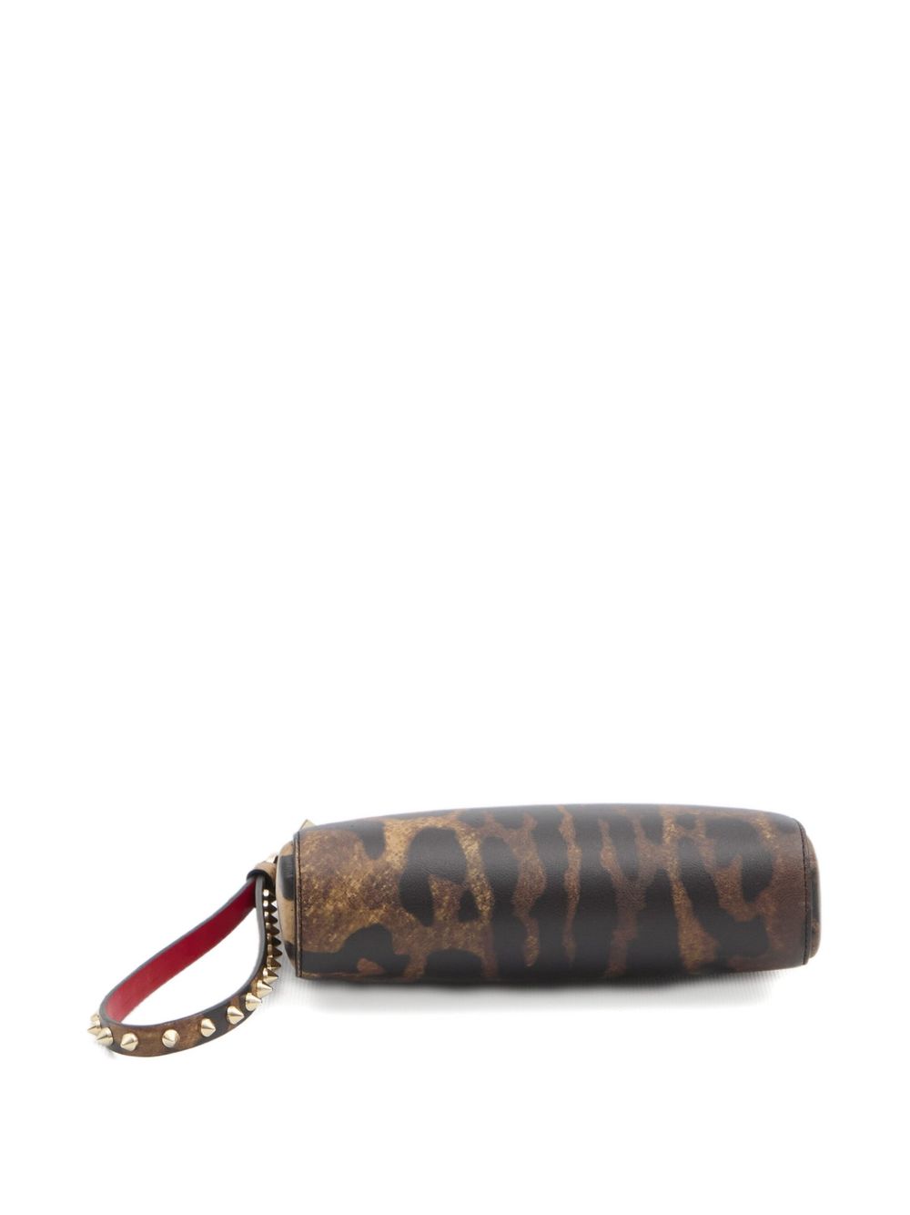 CHRISTIAN LOUBOUTIN Leopard Print Zip Closure Wallet