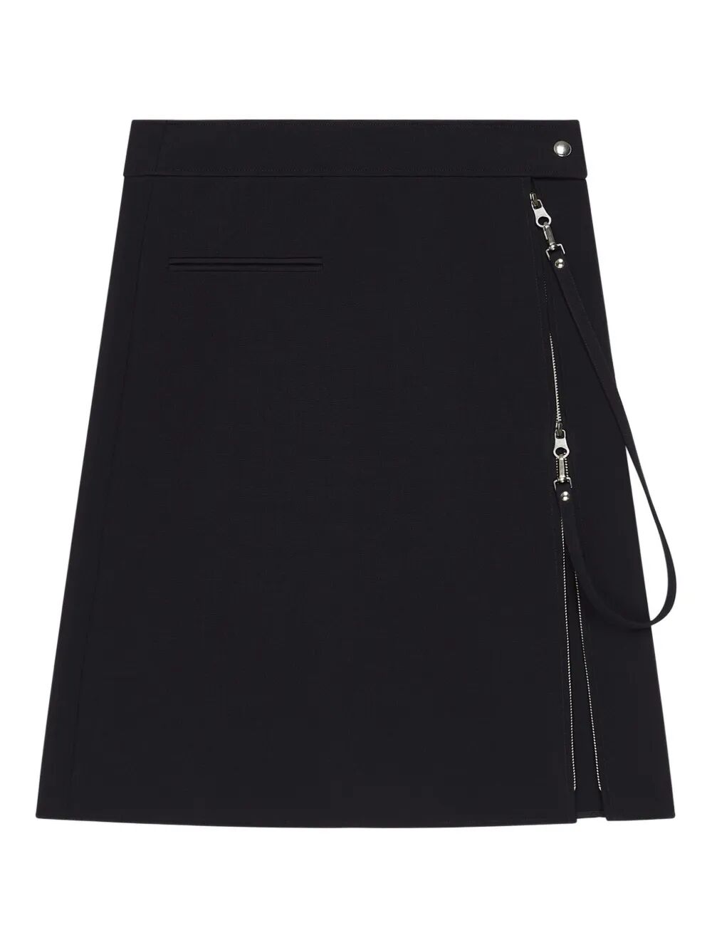 COURREGÈS Zipped Heritage Crepe Skirt