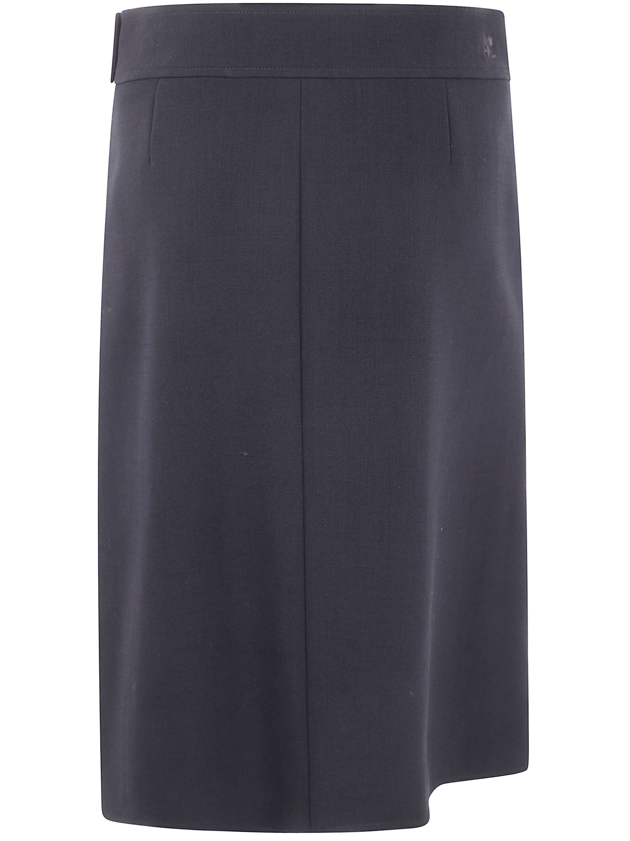 COURREGÈS Zipped Heritage Crepe Skirt