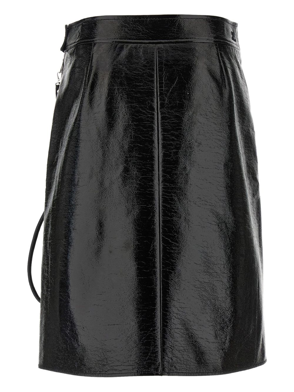 COURREGÈS Vinyl Midi Skirt for Women - FW25 Collection