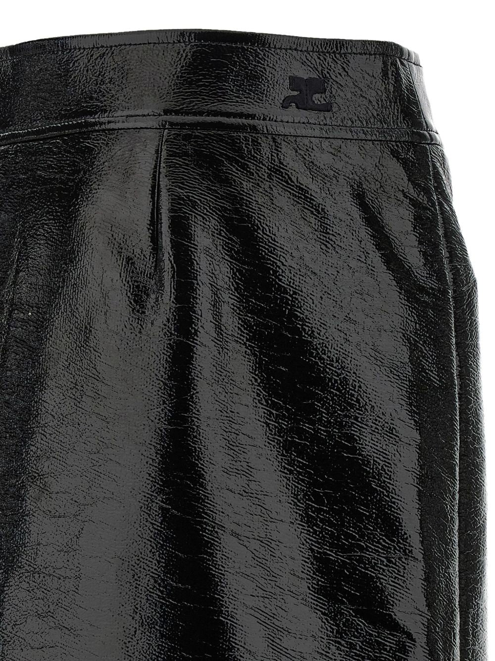 COURREGÈS Vinyl Midi Skirt for Women - FW25 Collection