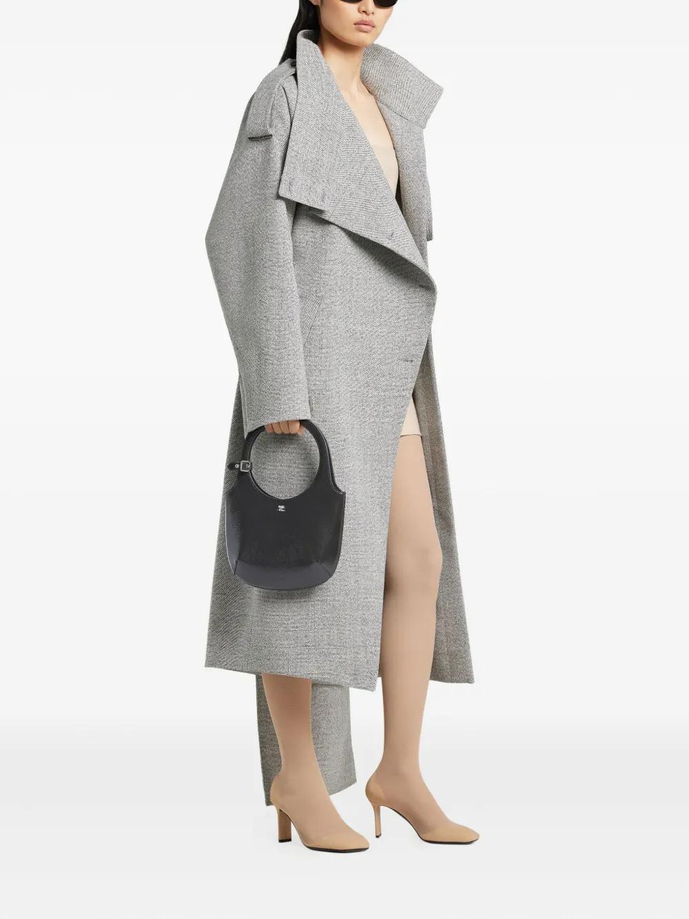 COURREGÈS Curved Vegan Leather Handbag