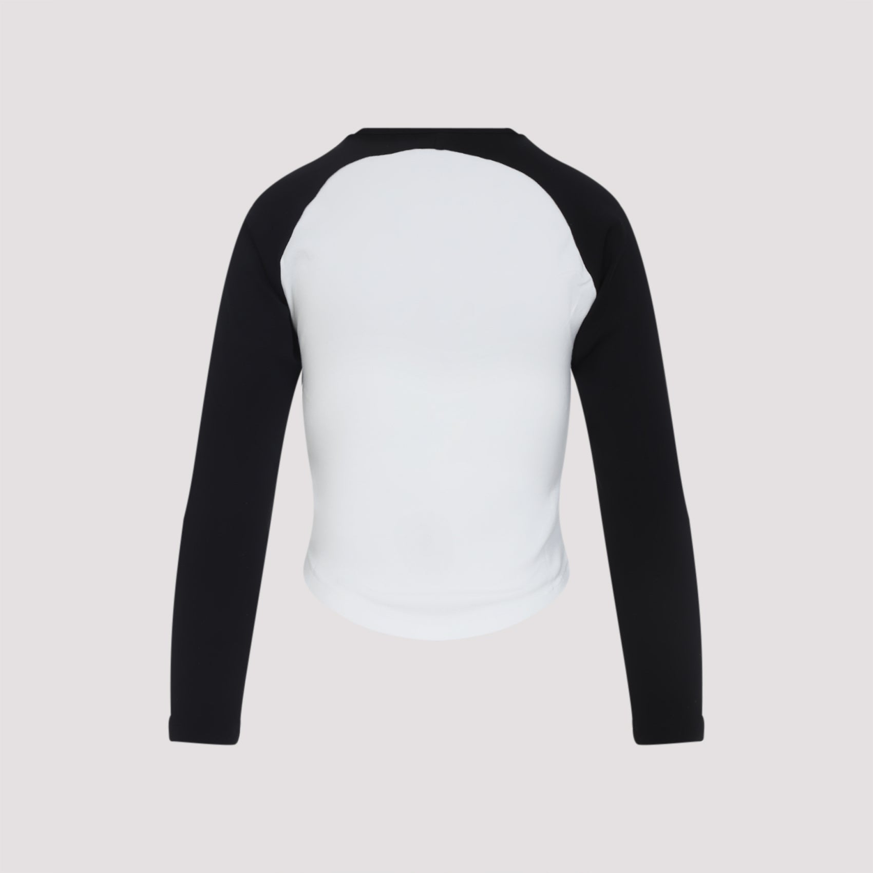 COURREGÈS Long-Sleeved Circle Contrast T-Shirt