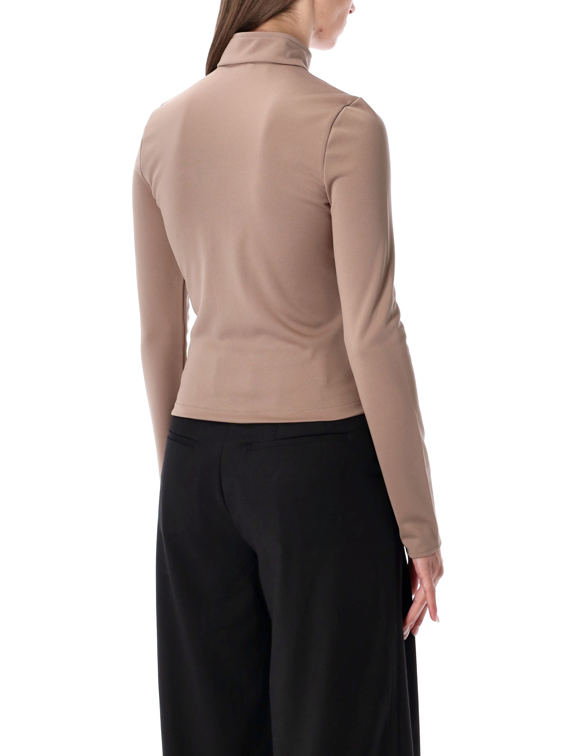 COURREGÈS Women's Slim Fit Mini Zip Jacket