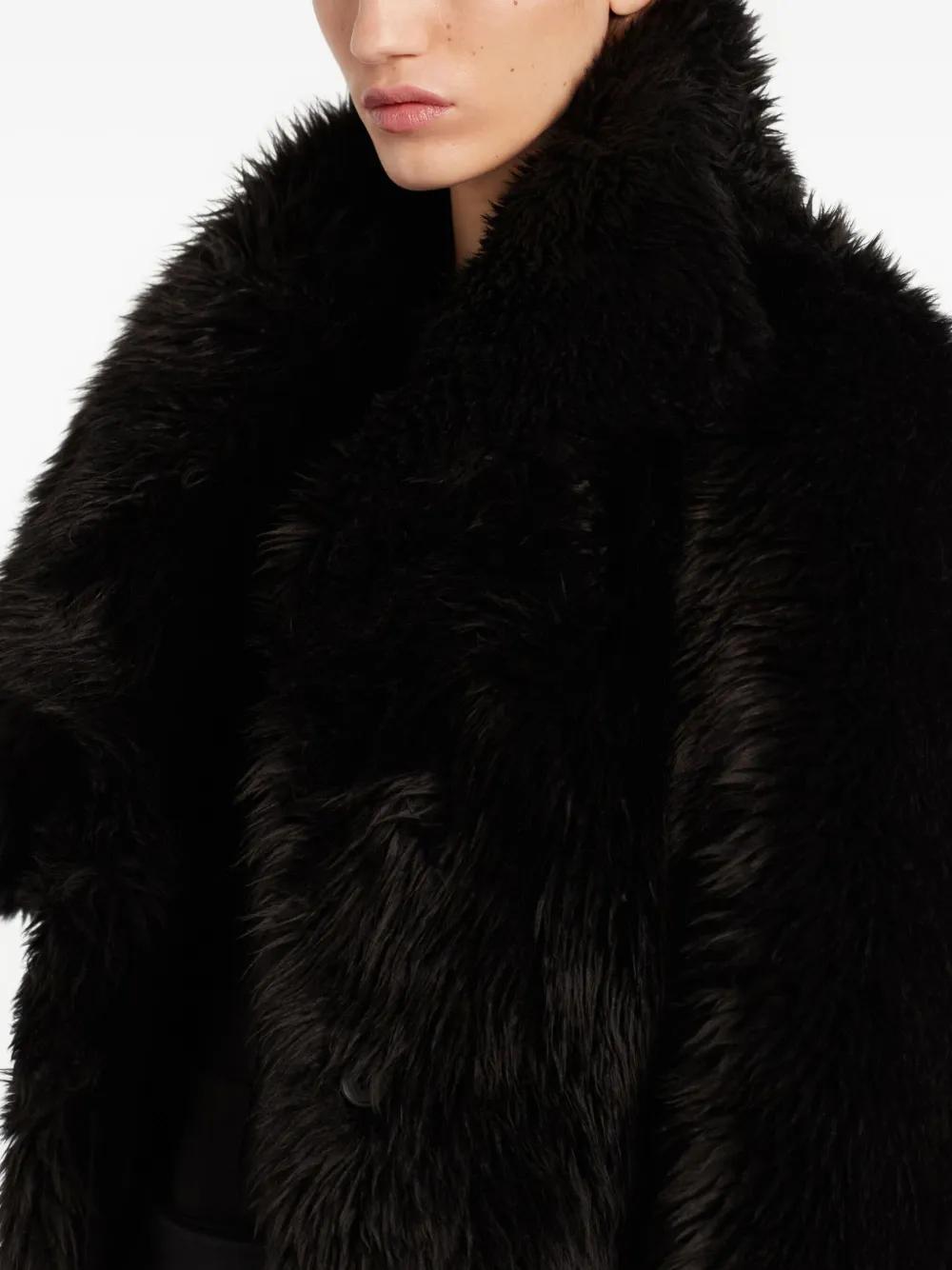 COURREGÈS Plush Cropped Short Jacket