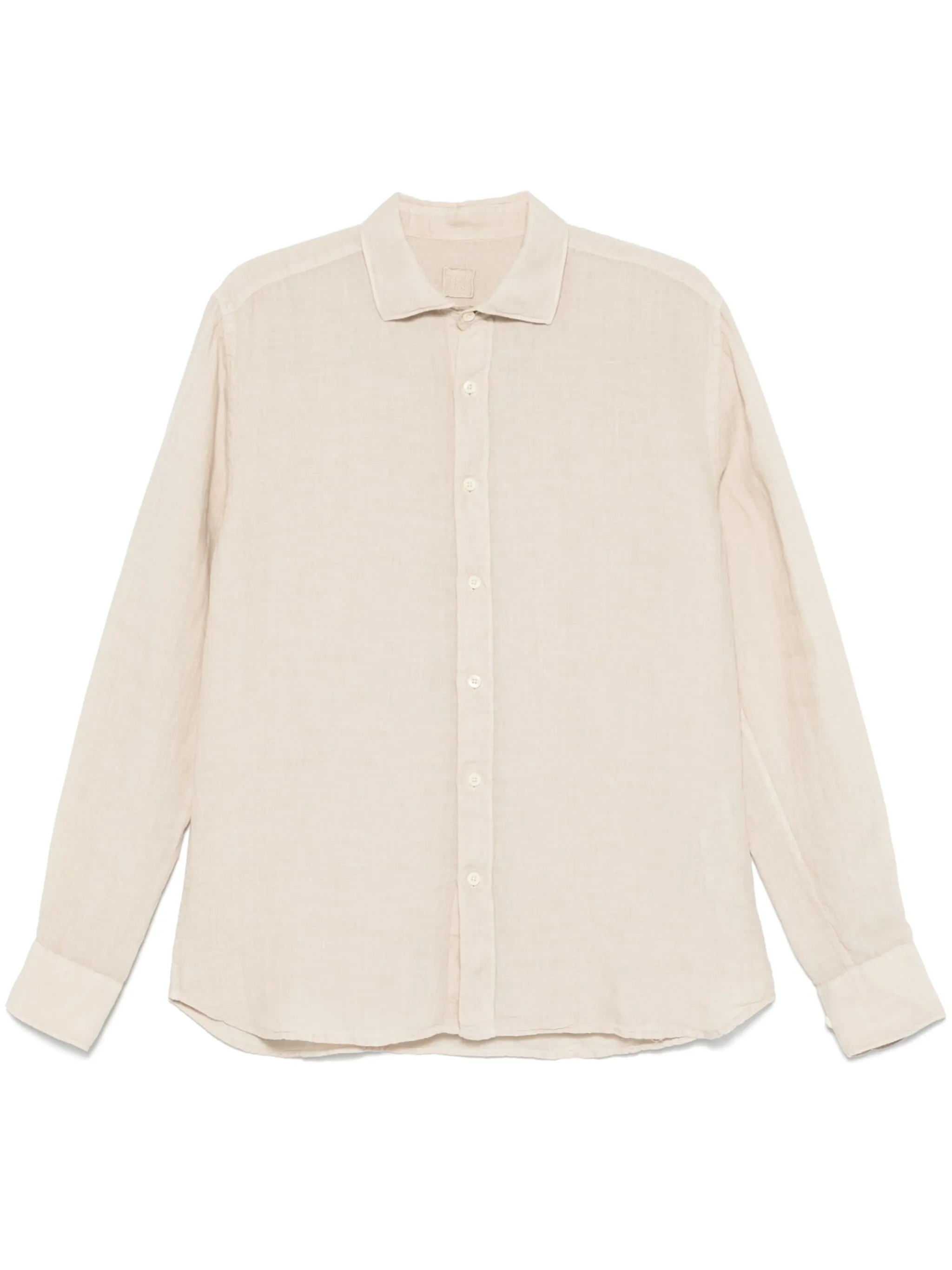 120% LINO Slim Fit Linen Shirt with Long Sleeves