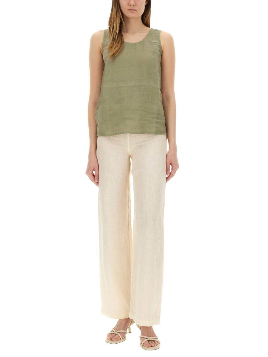 120% LINO Linen Pants Size 40 - Essential Women's Trousers for SS25