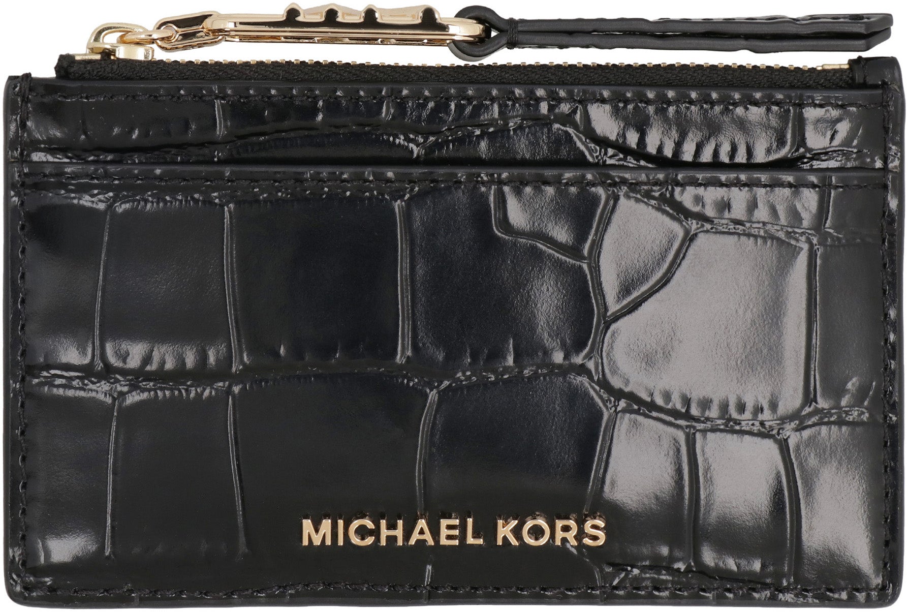 MICHAEL MICHAEL KORS Mini Printed Leather Card Holder