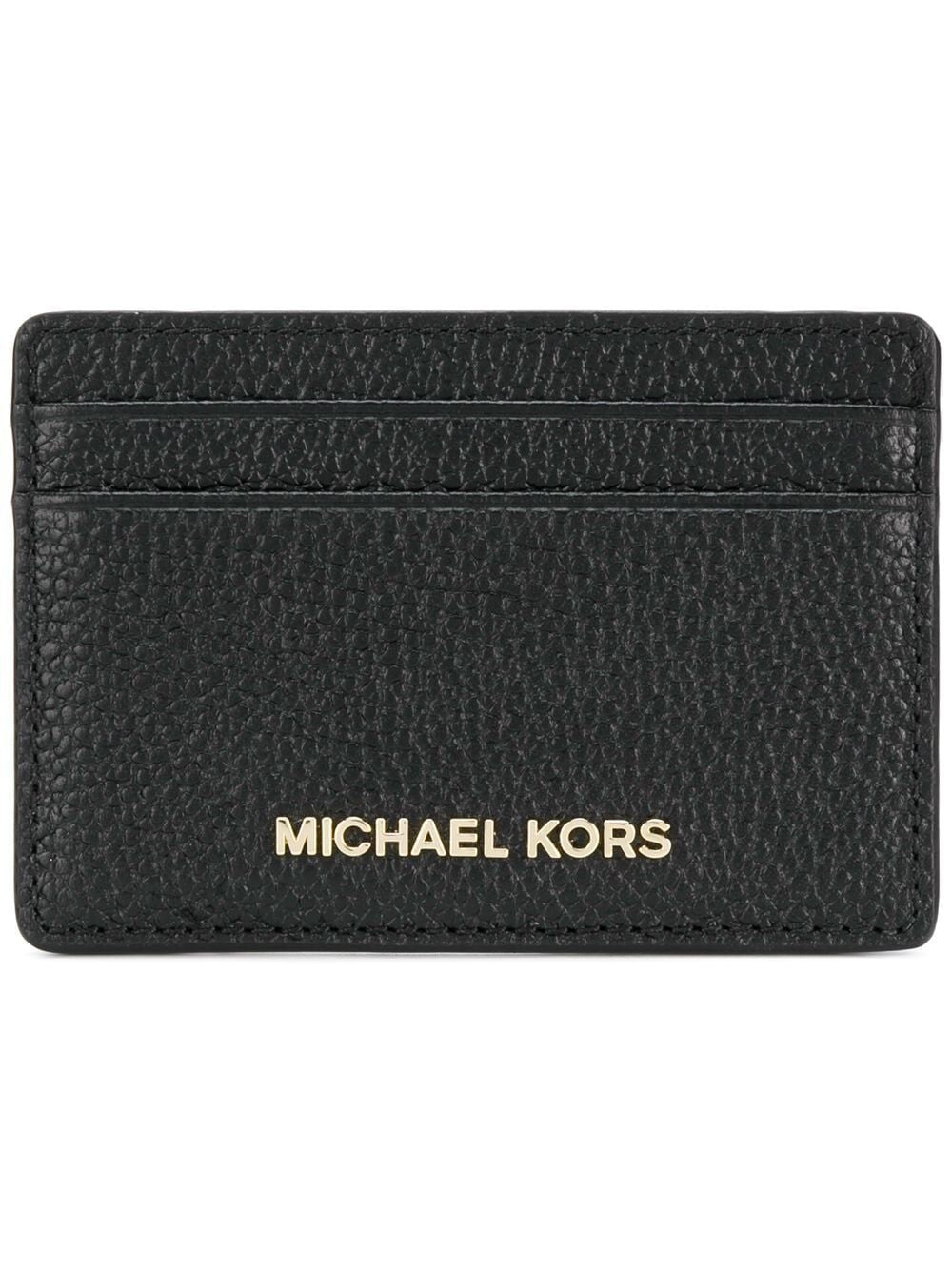 MICHAEL MICHAEL KORS Mini Leather Card Holder with Logo Detail