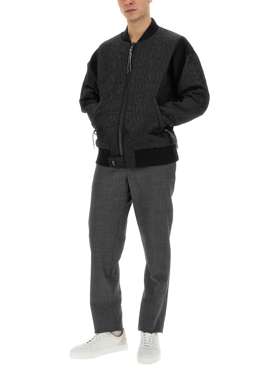 VIVIENNE WESTWOOD Regular Fit Stripped Cyclist Jacket - Size M