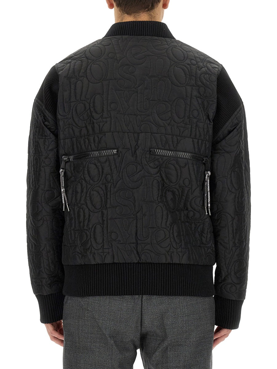 VIVIENNE WESTWOOD Regular Fit Stripped Cyclist Jacket - Size M