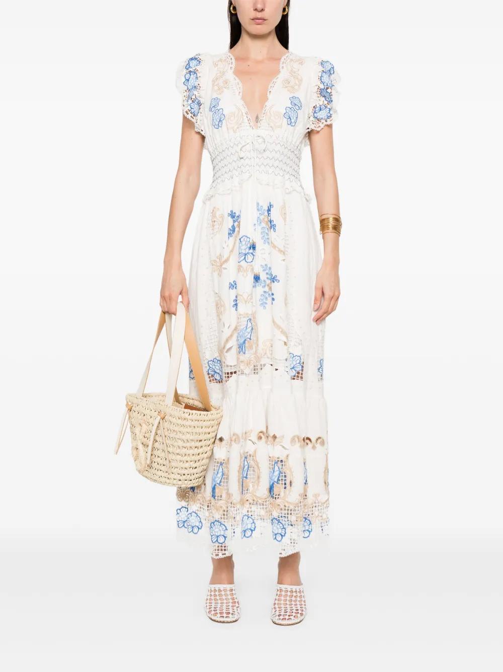 FARM RIO Linen Blend Mini Dress for Women