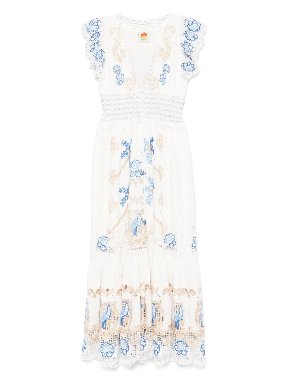 FARM RIO Linen Blend Mini Dress for Women