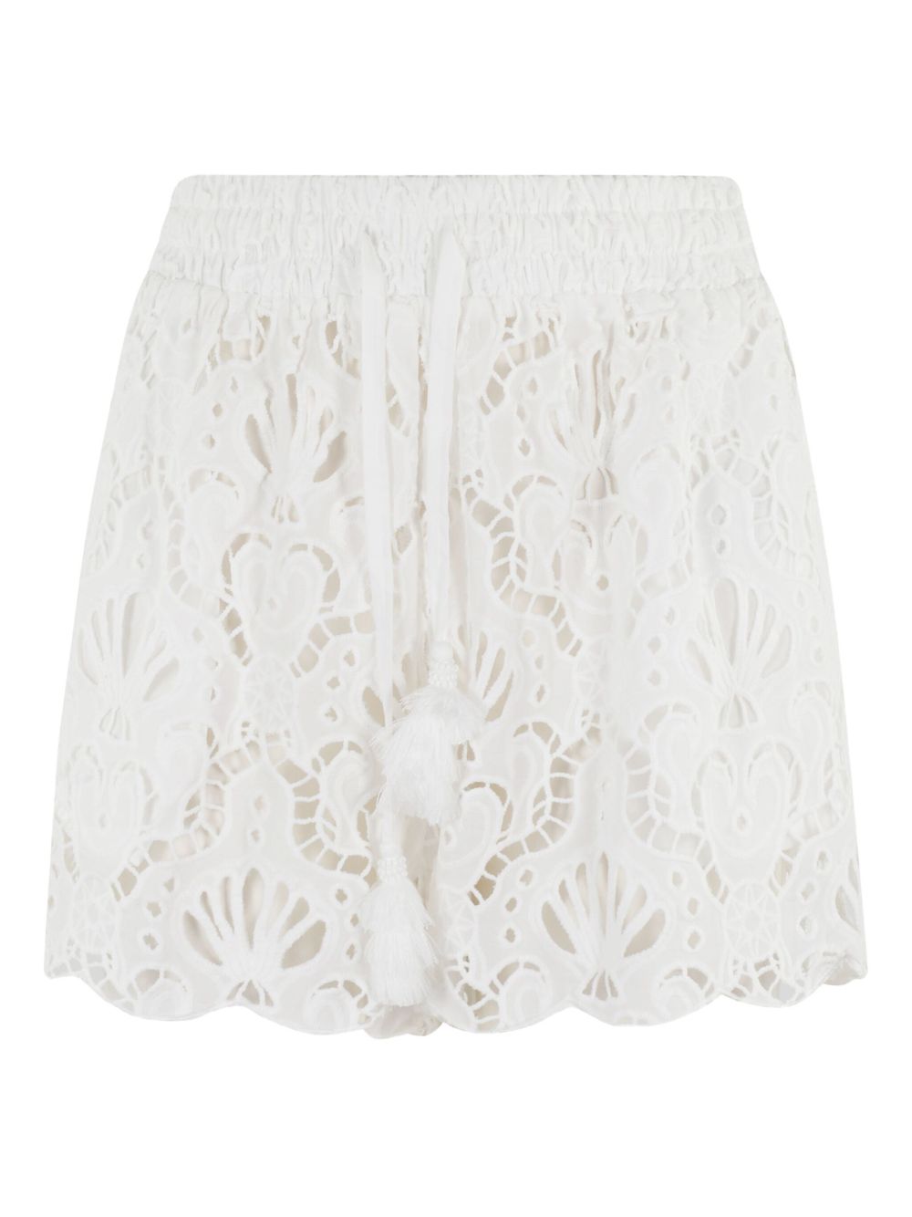 FARM RIO Women’s Cotton Clothing Shorts with Lace Panels