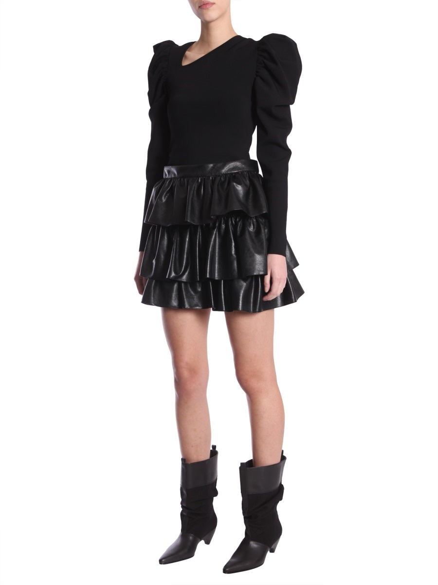 STELLA McCARTNEY Chic Mini Skirt with Invisible Zip Closure