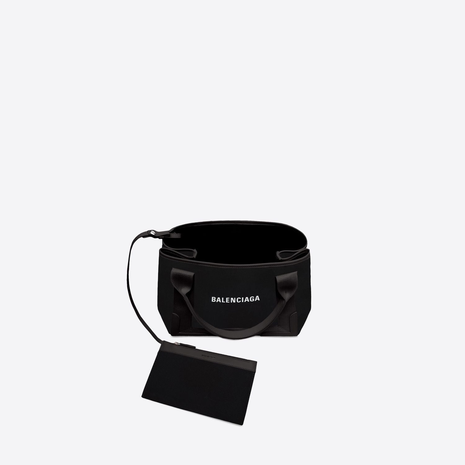 BALENCIAGA Mini Canvas Small Basket Handbag