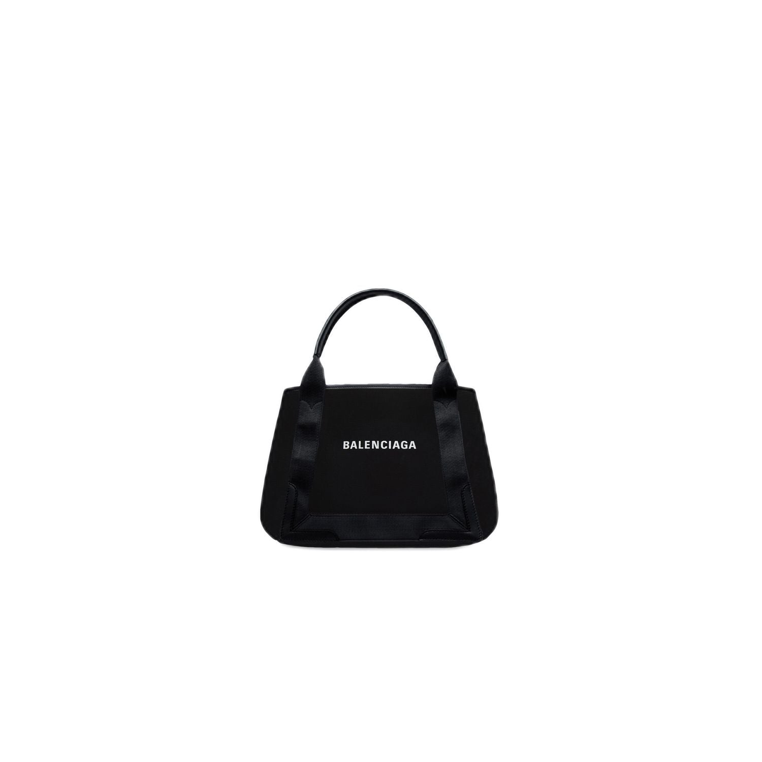 BALENCIAGA Mini Canvas Small Basket Handbag