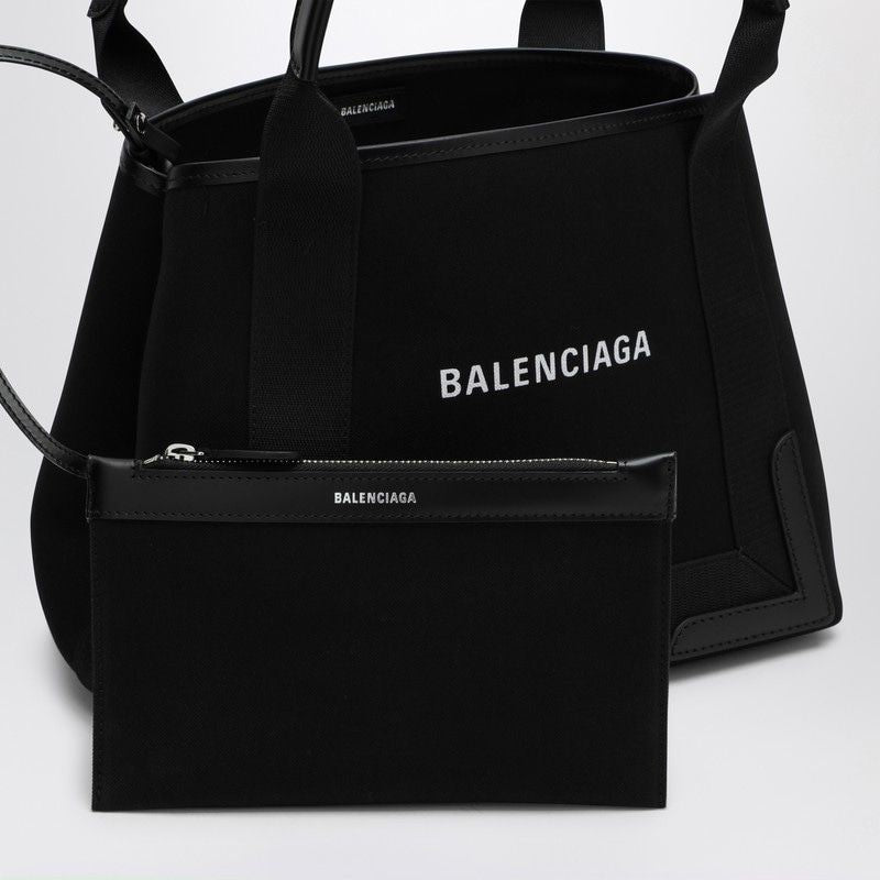 BALENCIAGA Mini Canvas Small Basket Handbag