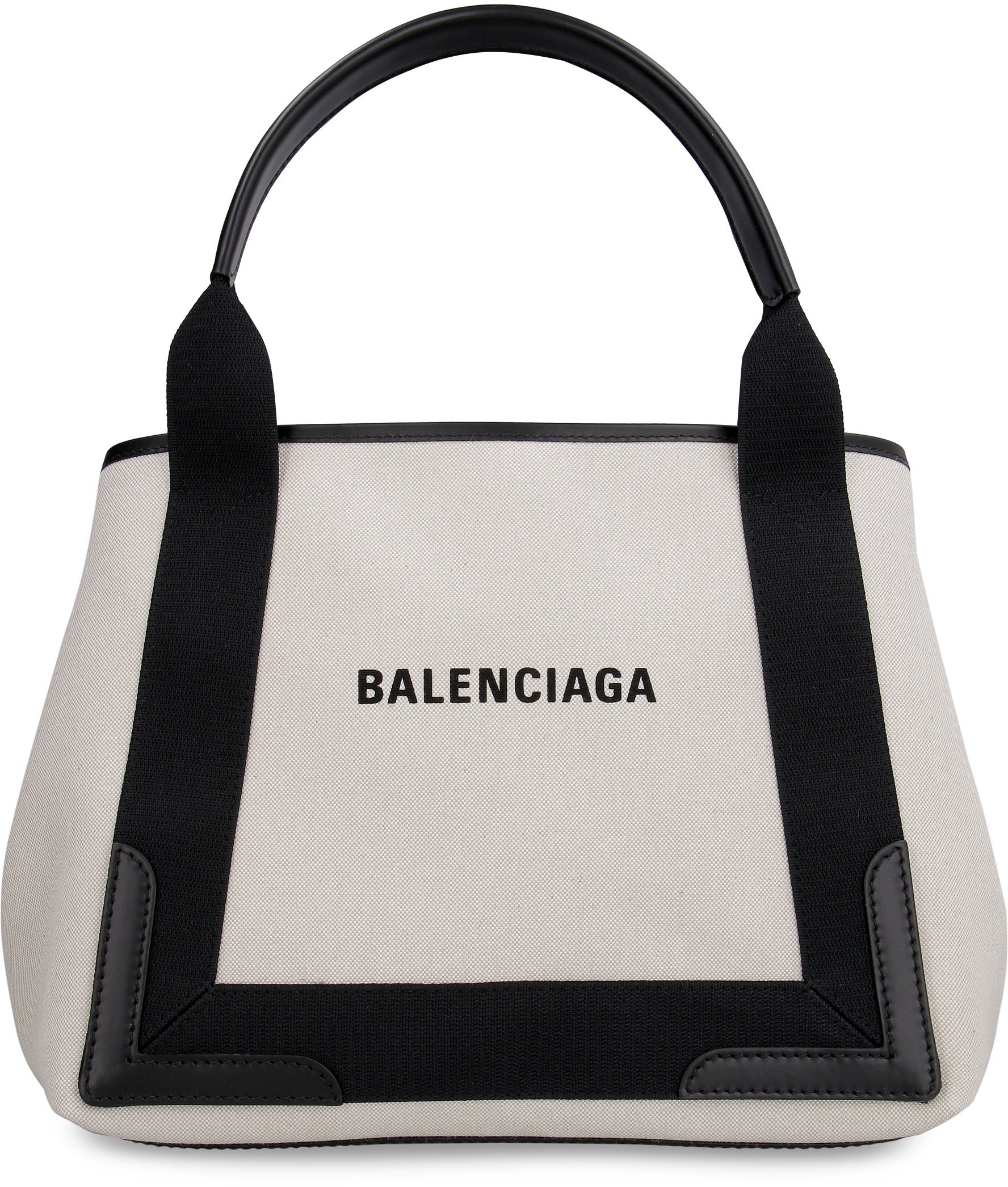 BALENCIAGA Two-Tone Canvas Handbag
