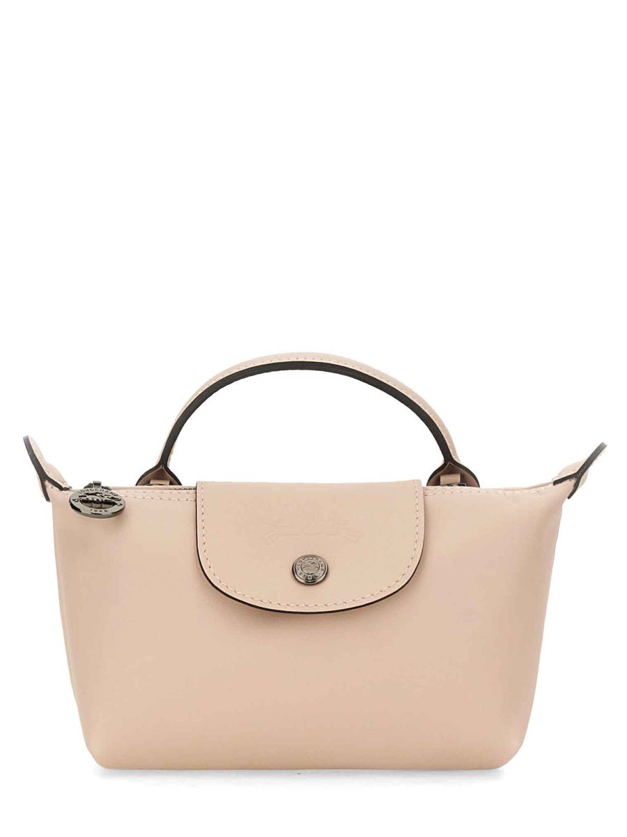 LONGCHAMP Mini Leather Handbag with Adjustable Strap