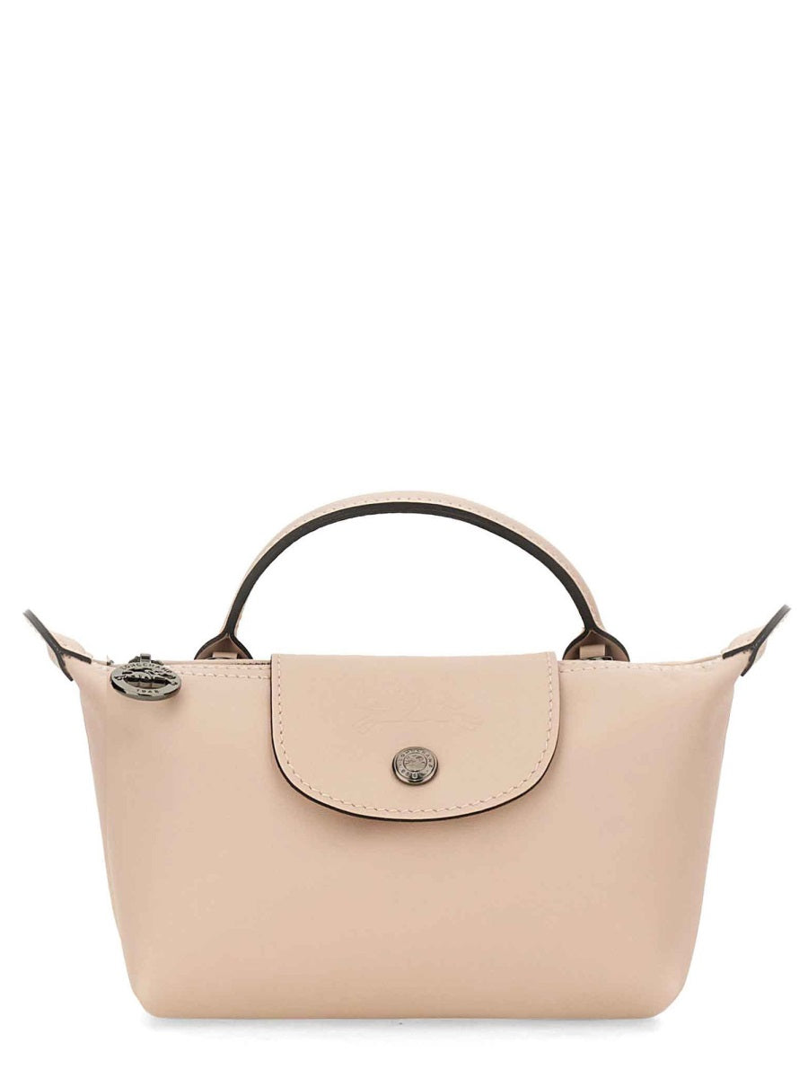 LONGCHAMP Mini Leather Handbag with Adjustable Strap