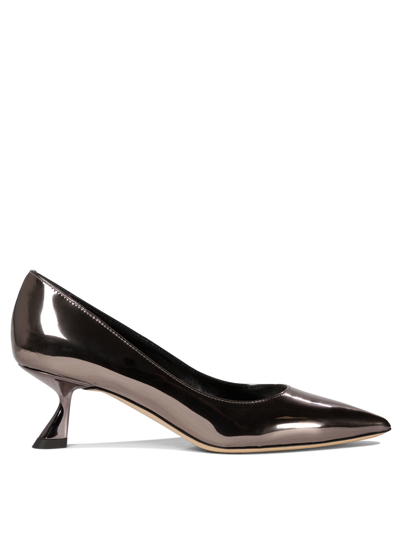 NINALILOU Mirror Effect Leather Pumps