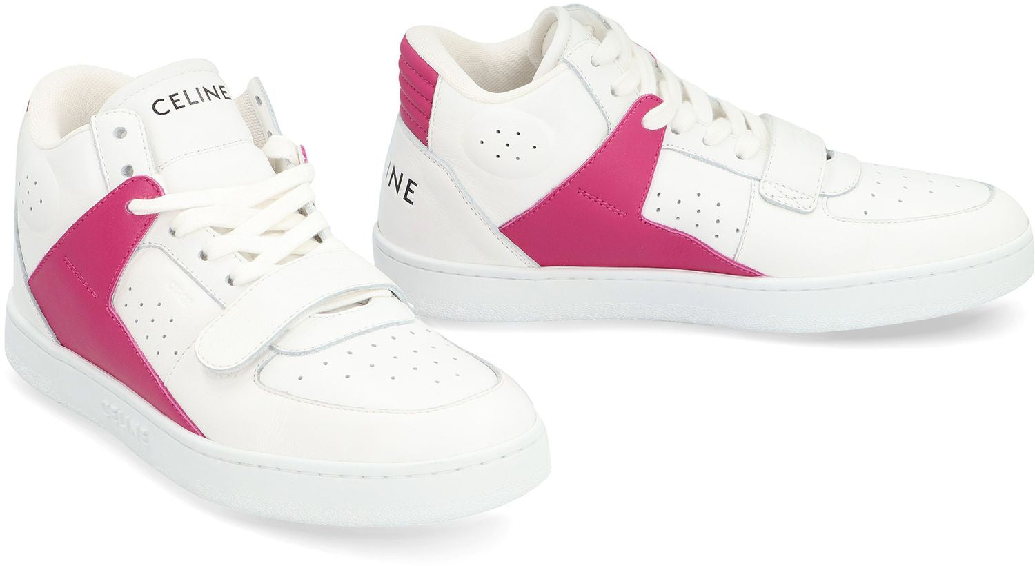CELINE Leather Mid-Top Sneakers for Women