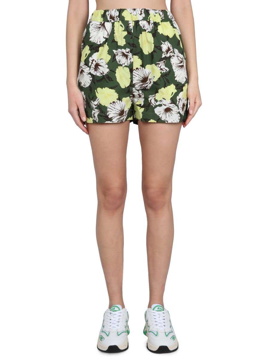 MSGM Mini Elastic Waistband Shorts for Women