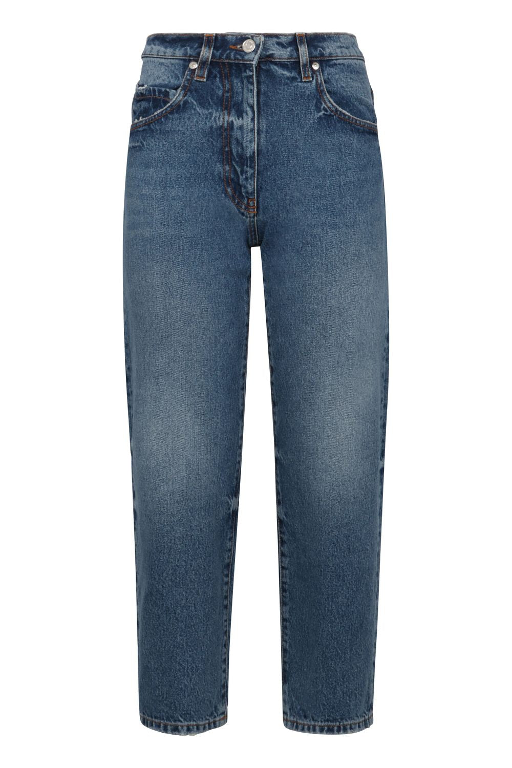 MSGM 5-Pocket Straight-Leg Jeans for Women