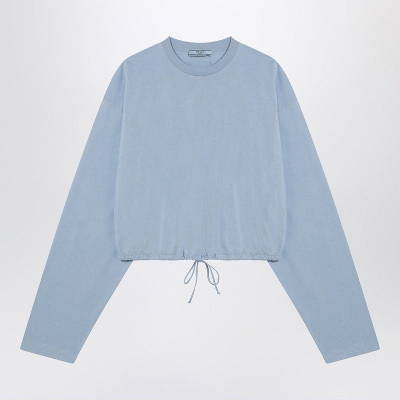 PRADA Oversized Sweater with Elastic Hem