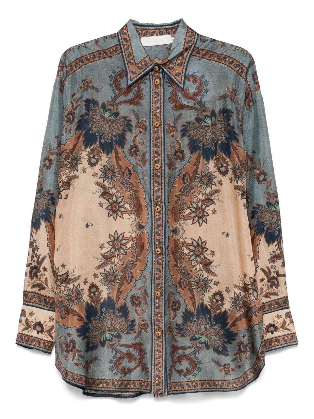 ZIMMERMANN Ascension Manstyle Silk Shirt