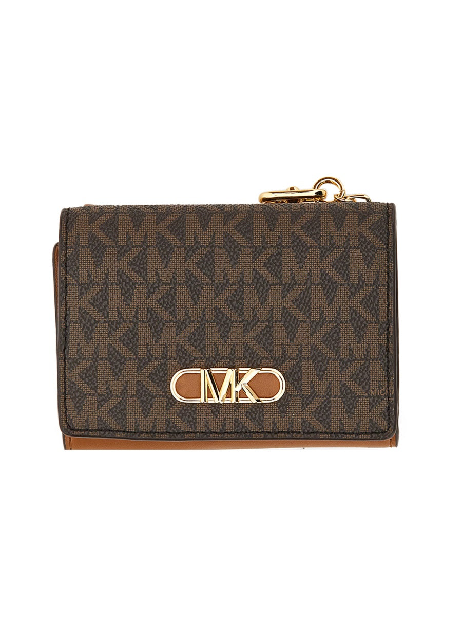 MICHAEL MICHAEL KORS Mini Logo Wallet with Snap Button Closure