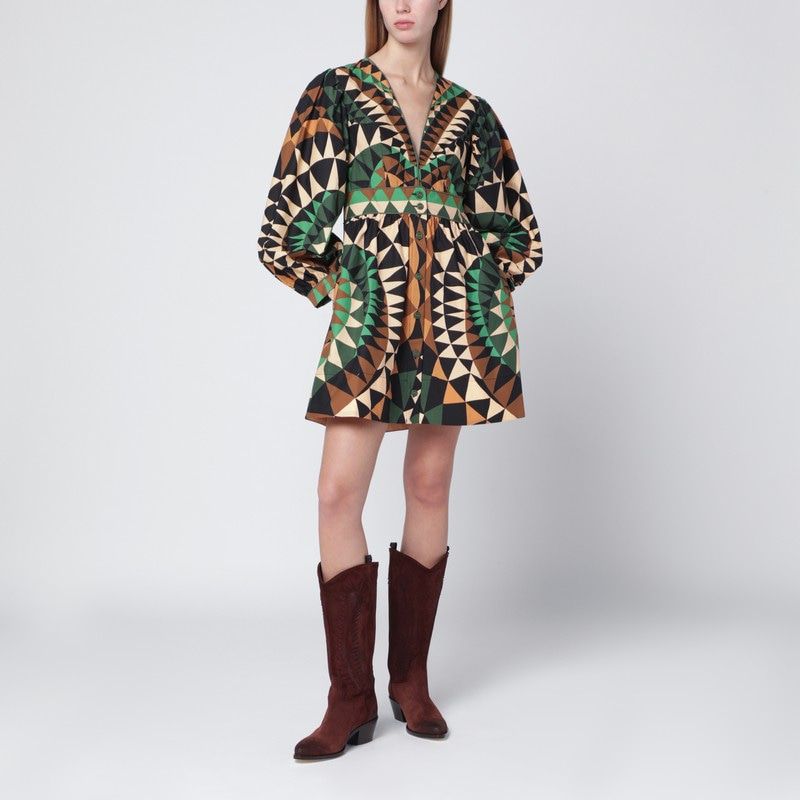 FARM RIO Heart Deco Mini Dress