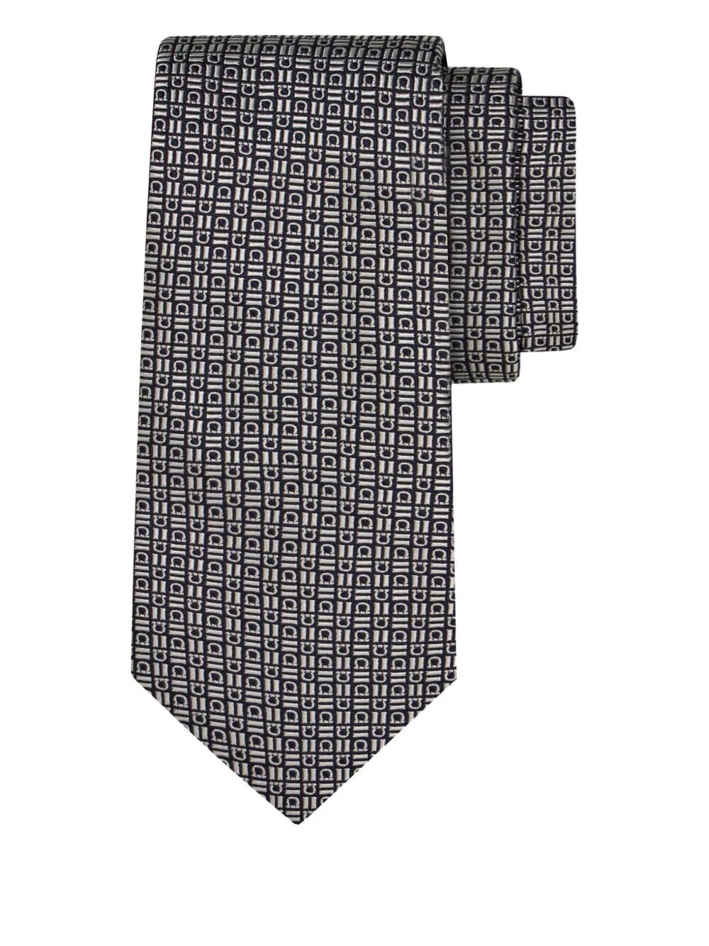 Ferragamo Silk Tie for Men - FW25 Collection